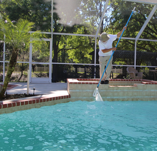 pro pool service in valrico fl removing foam in pool