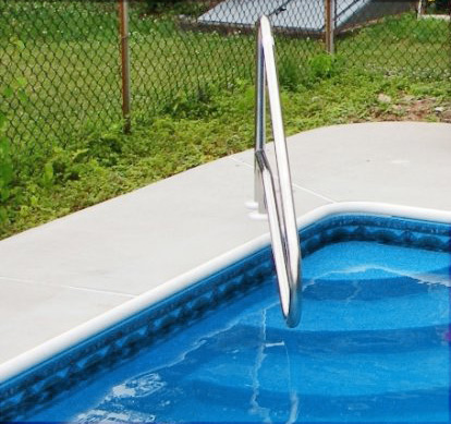 add pool railing to pool steps in valrico
